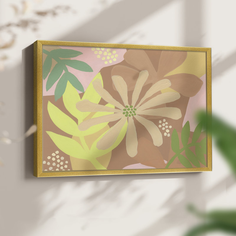 Neutral Blooms II -Framed Print - Restickable, 11" H x 14" W
