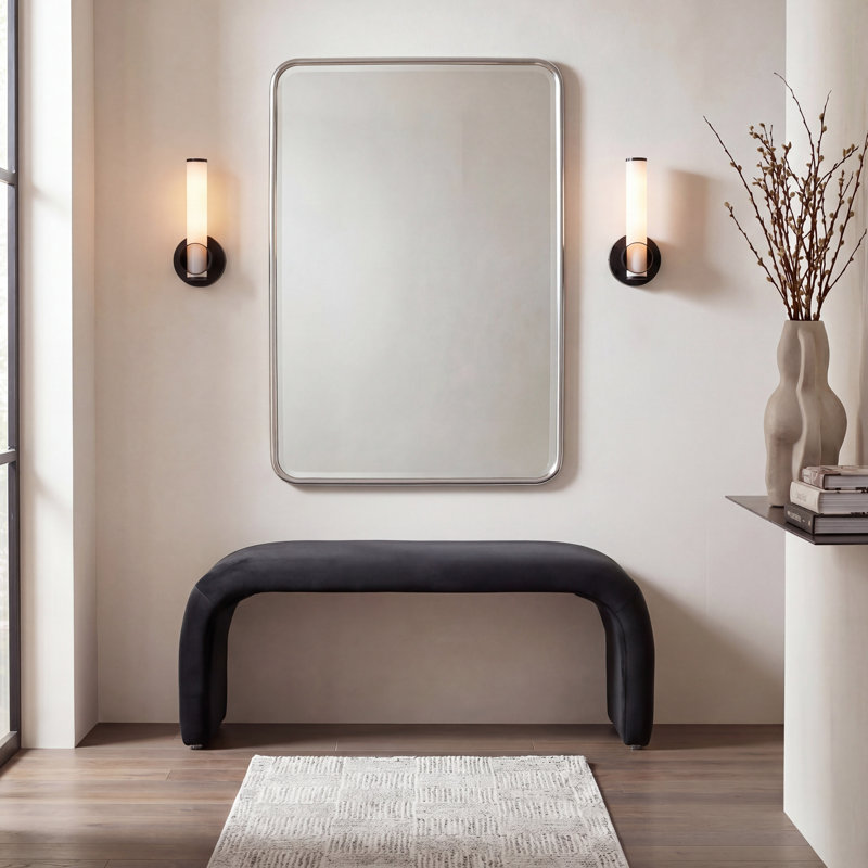 Banc rembourré Andee, Noir