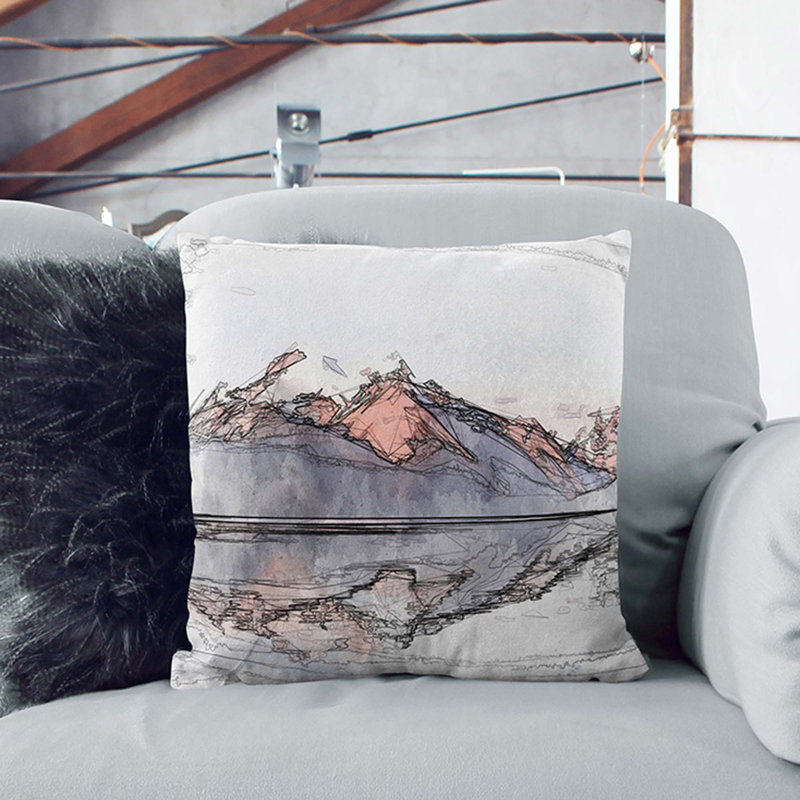 Square Throw Cushion, 40cm H x 40cm W x 15cm D