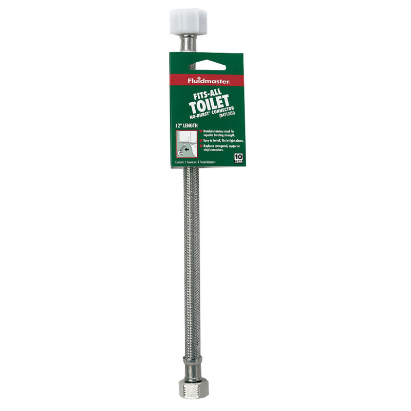 Connecteur de toilette en filet, 12 po