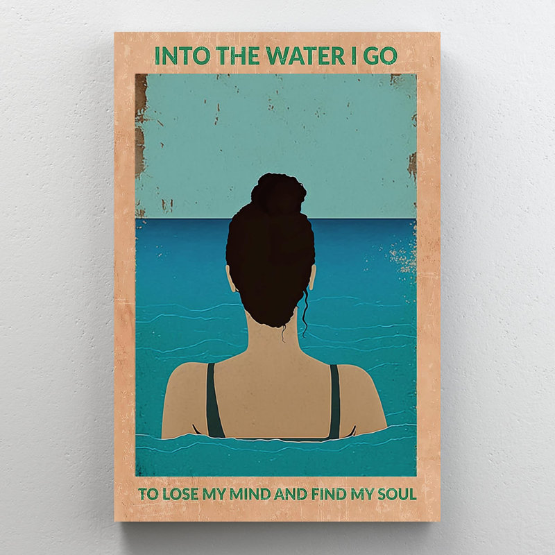 Into the Water I Go On, impression sur toile, H 36 po x l 24 po x P 1,25 po