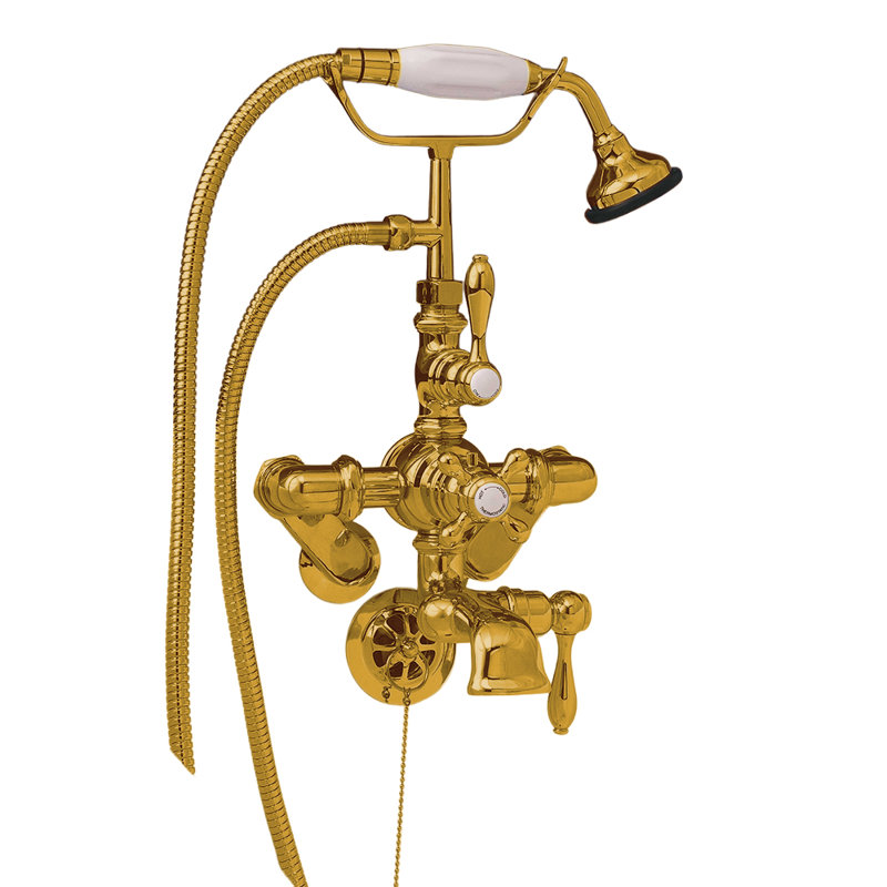 Thermostatic British Telephone Faucet by Strom Living, Unlacquered Polished Brass