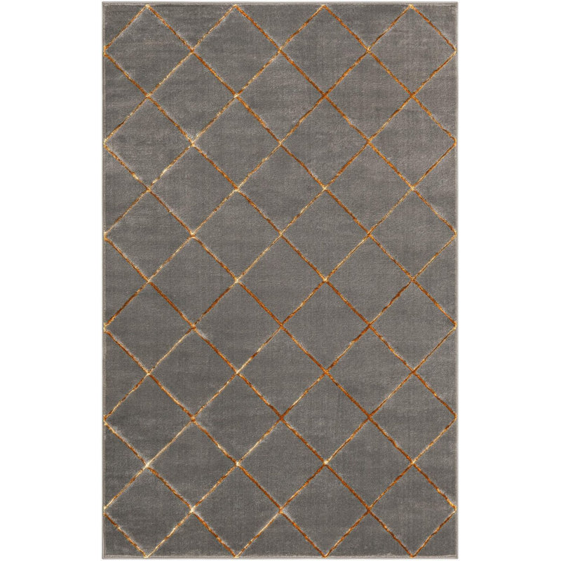 Gris contemporain et gris Etowah, Rectangle 5 pi 1 po x 7 pi 1 po