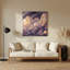 Art mural hawaïen nuage en métal rose-337065158