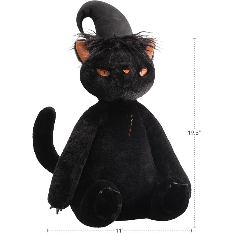 Coussin décoratif en velours Phantoscope Happy Halloween Wizard