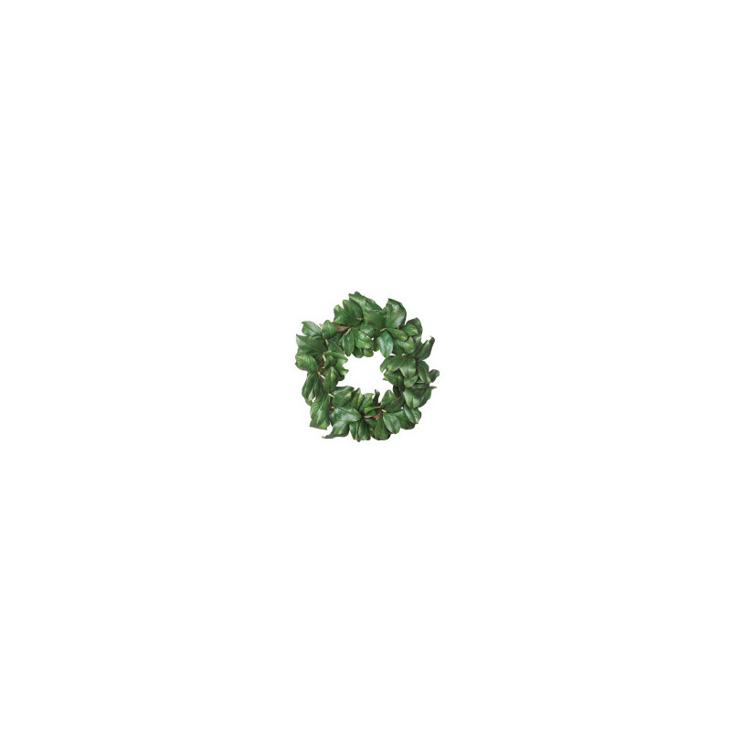 Couronne de faux magnolia pleine