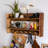 Rustic Solid Wood Wall Shelf