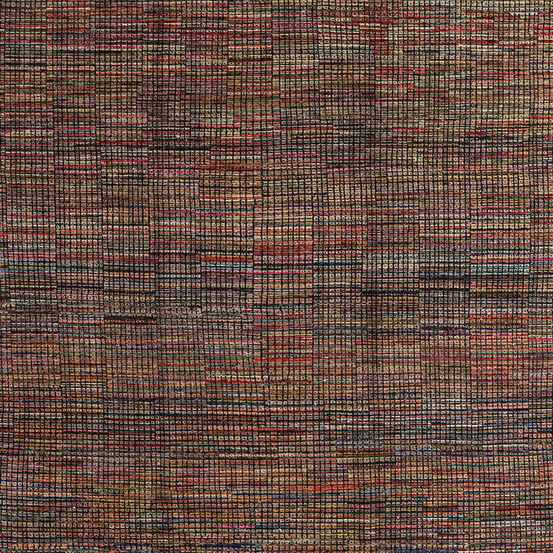 Tapis abstrait moderne 4546, Carré 8 pi