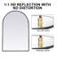 Vallerie Oversized 36 x 24 inches Metal Arch Wall Mirror for Bathroon / Vanity-1233316608-1242691902