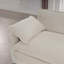 Ensemble de 2 canapés style Mid-Century avec un canapé 3 places et un fauteuil d'appoint, tissu velours côtelé beige clair