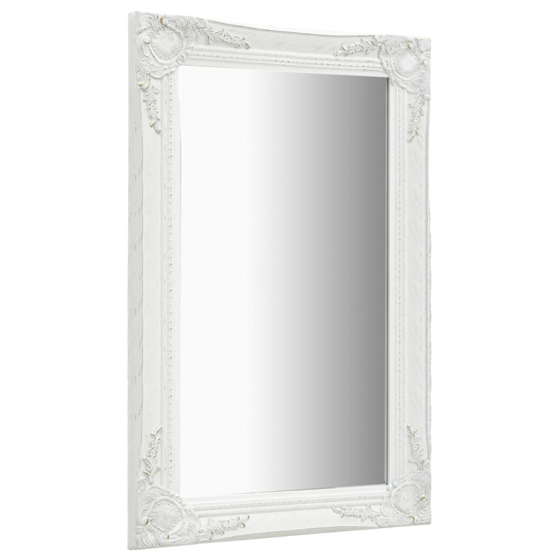 Ginter Rectangle Mirror, White, 50cm H x 80cm W