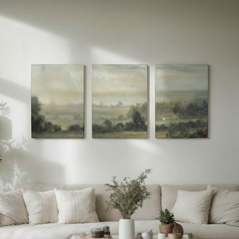 3 Piece Wrapped Canvas Print, 40" H x 60" W
