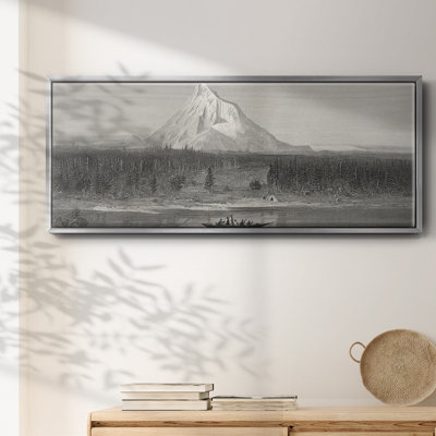 «Mount Hood from the Columbia», toile encadrée