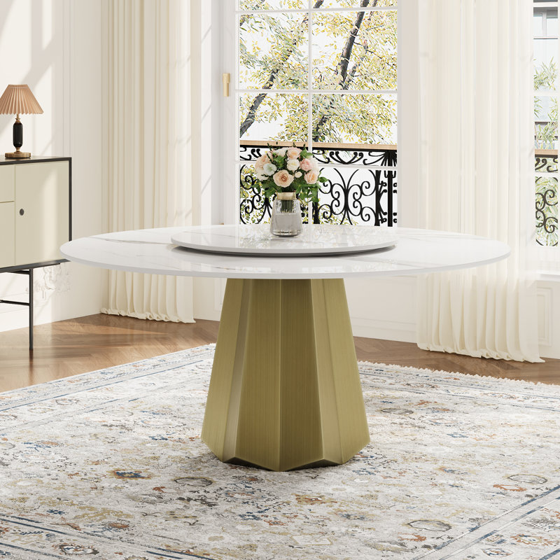 59" Round Modern Dining Table