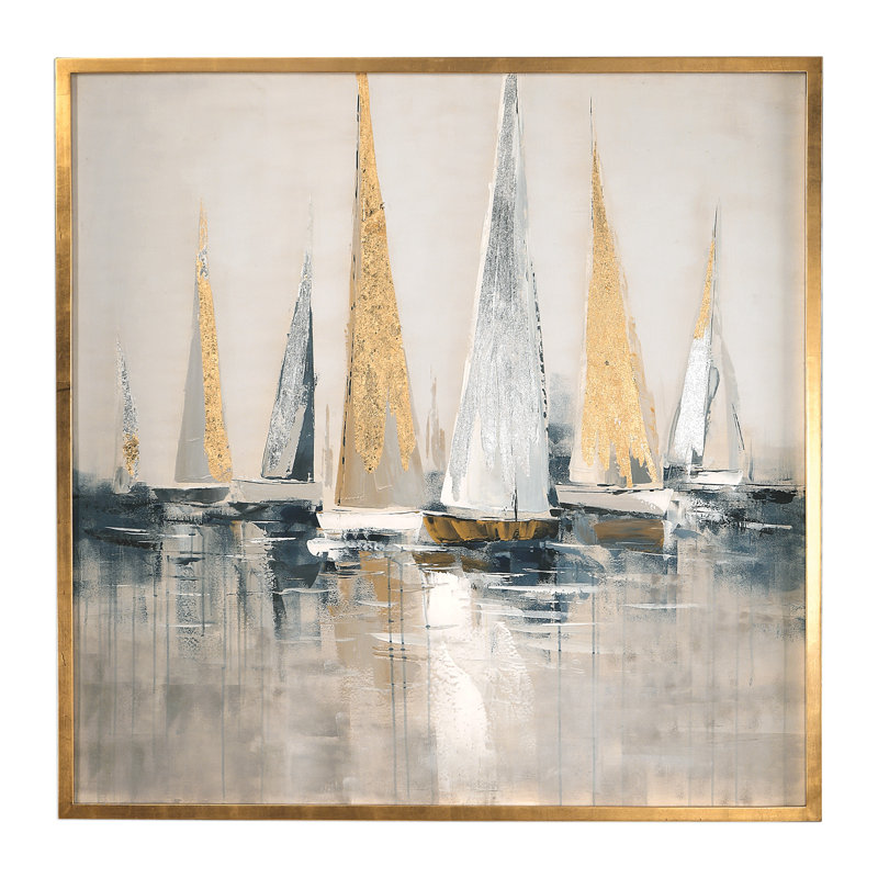 Sunrise Sails - Picture Frame Painting Print on Canvas