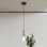Luminaire suspendu en forme de cloche à 1 lumière Laureen