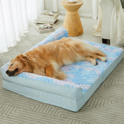 Lit orthopédique pour chien très grand - Grand canapé-lit imperméable pour chien avec housse amovible et lavable, grand lit pour chien avec doublure imperméable et dessous antidérapant, lit pour animal de compagnie pour grands chiens.