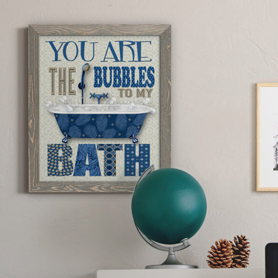 «Bubble Bath», art textuel sur toile