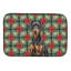 Tapis à vaisselle German Pinscher Christmas PoinsettIas