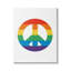 «Rainbow Striped Peace Sign», impression sur toile-64144071