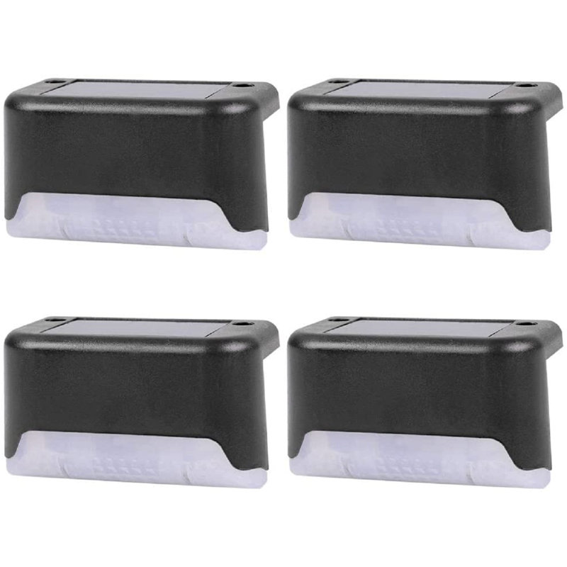Ensemble de lumières noires pour terrasse à énergie solaire, Blanc