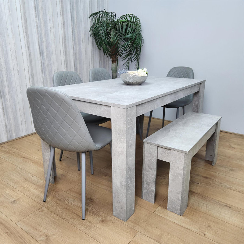 Marnika 6 - Person Dining Set, Grey