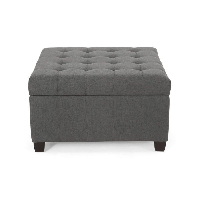 Rangement gris foncé au design pratique - assise confortable de 30,76 po x 30,76 po x 18,23 po, Gris foncé