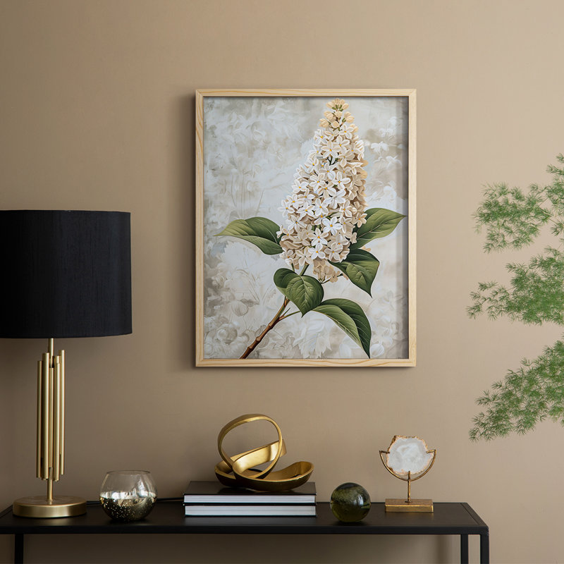 Impression encadrée FLORAL Series CCL - Bois massif, H 11 po x l 9 po