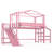 Twin Metal Loft Bed with Storage Stairs, Shelves, Built-in Wardrobe, USB Ports and LED Lights, Noise-reduced Design-2082646872-2082646875