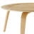 Circular Lightly Beveled Mid-century Style Coffee Table-1418410899