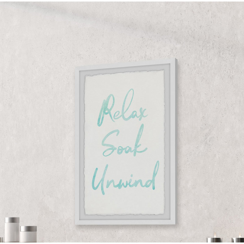 Unwind Rules - Single Picture Frame Print, 45cm H x 38cm W x 3.81cm D