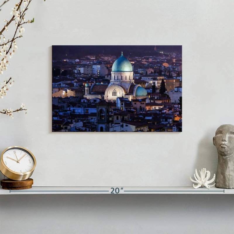 Ravi Great Synagogue Florence, 8" H x 12" W