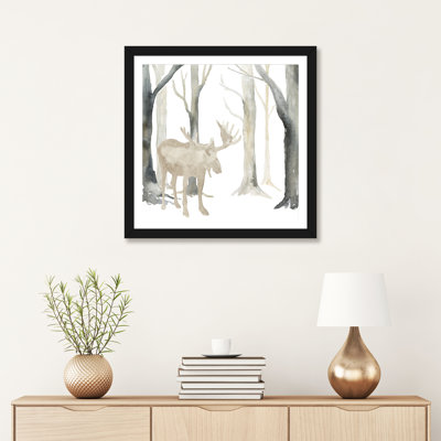 «Winter Forest Moose» par Tara Reed - reproduction
