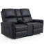 Adalai 2 Seater Faux Leather Reclining Sofa-1633968658