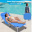 Chaise de bronzage 3 en 1 robuste avec trou pour le visage Chaise longue réglable à 5 positions pour l'extérieur-273578480