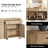 Haikey 4-Door Accent Cabinet With Adjustable Shelf,Buffet Storage Cabinet For Dining Room, Kitchen-235519572