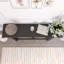 Console moderne minimaliste, canapé d'entrée en bois massif avec détails en métal-1573730378