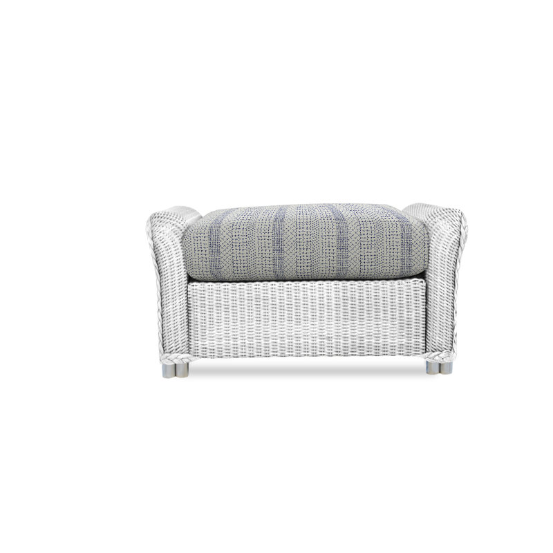 Reflections Outdoor Ottoman, Charlotte Sparrow, White