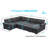 Nazlije Upholstered Pull-Out Sleeper Sectional Chaise with Storage-501392145