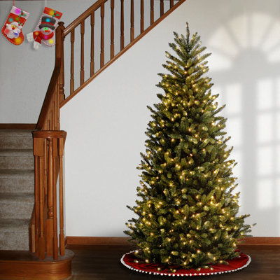 Natural Fraser Slim Fir Tree with Clear Lights