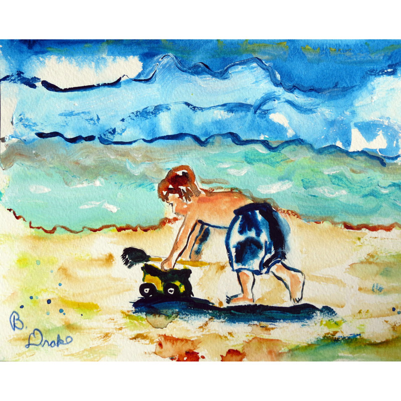 Nautical Blue and Beige Fabric Kids Rectangular Placemats Set