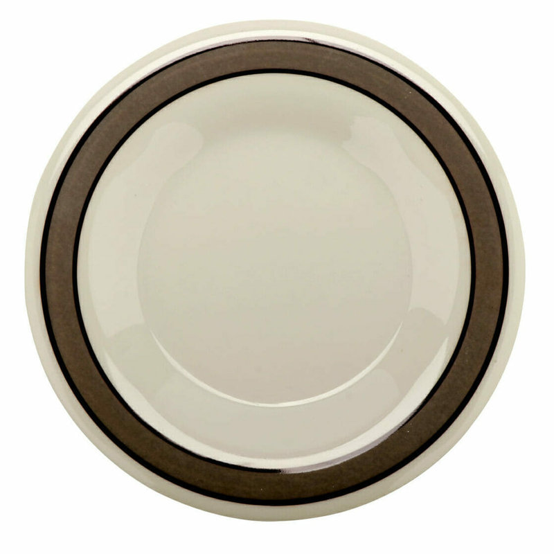G.E.T. 9" Heavy-Duty Wide Rim Melamine Dessert Plate (Set of 12)