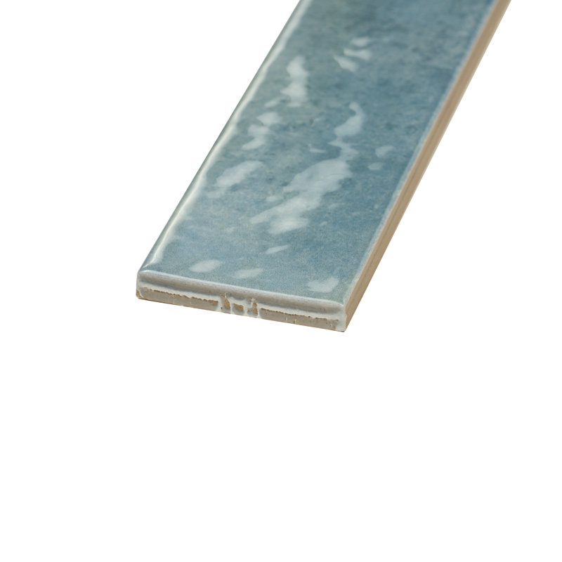 Carreau de mur en porcelaine zellige 2 po x 20 po Makalu, Cielo bleu ciel