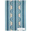 Tapis bleu en laine à boutons crocheté à la main-96606443