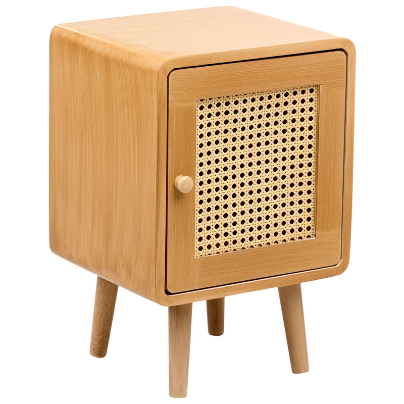 Bedside Table LEFROY Wood, Brown