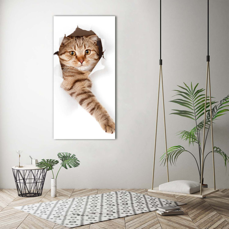 Cat - Wrapped Canvas Print, 140cm H x 70cm W