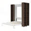 Grand lit escamotable mural avec portes de rangement-650650348
