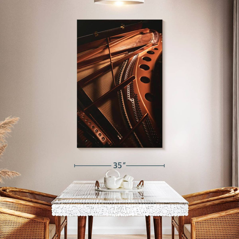 Abarca Piano Strings And Frame, 51" H x 34" W
