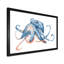Pieuvre bleue sur blanc - reproduction sur toile-67236575-67236584