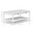 Cocktail Table With And 2 Storage Drawers In White, Solid Wood + , Design White Finished Swivel , Transitional